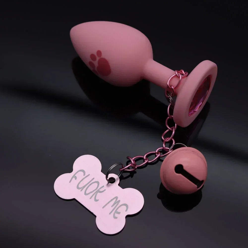ASHBURN New PINK /BLUE Anal Plug Sex Products Adult Sex Toys for Men Real Tail Plug Adult Toys Butt for