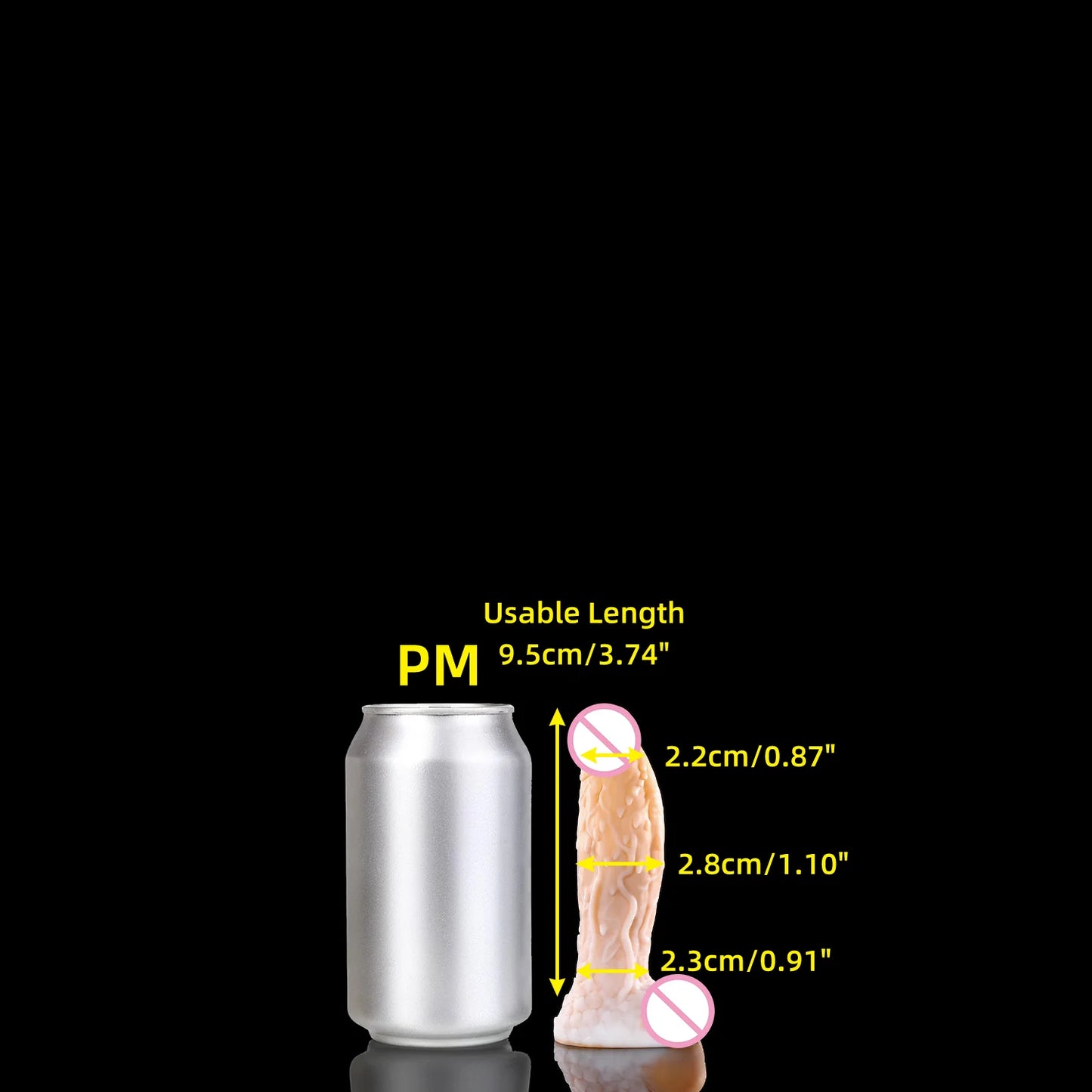 WIZ II Dildos PM,MINI- 2XL Plug Huge TEXTURED Silicone Dildos