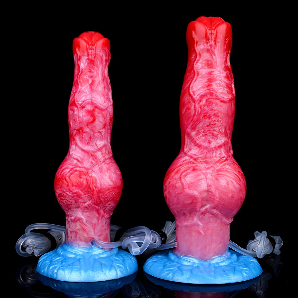 ASHBURN Knot Inflatable Ejaculation Dildo LARGE