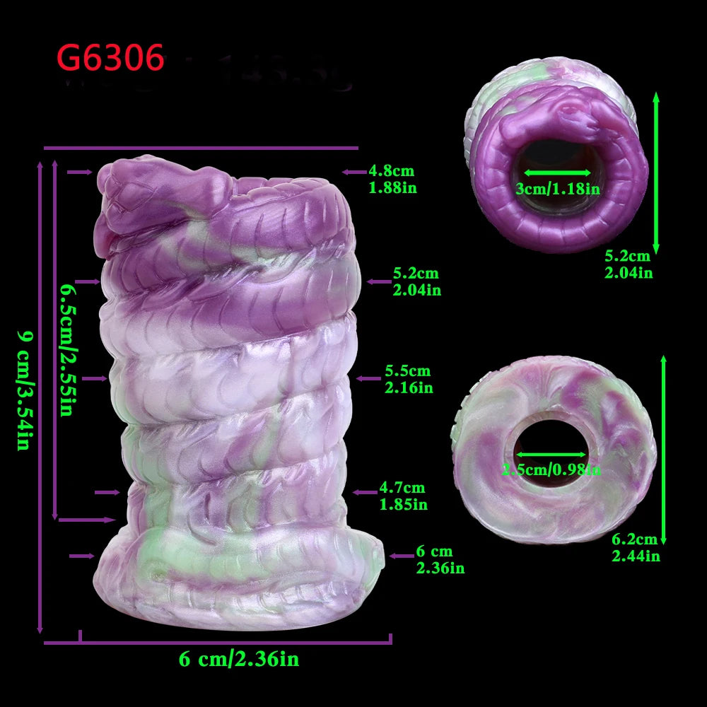 ASHBURN Fantasy Voyeur Anal Speculum Silicone Hollow Anal Plug Dilator Expansion Multi color