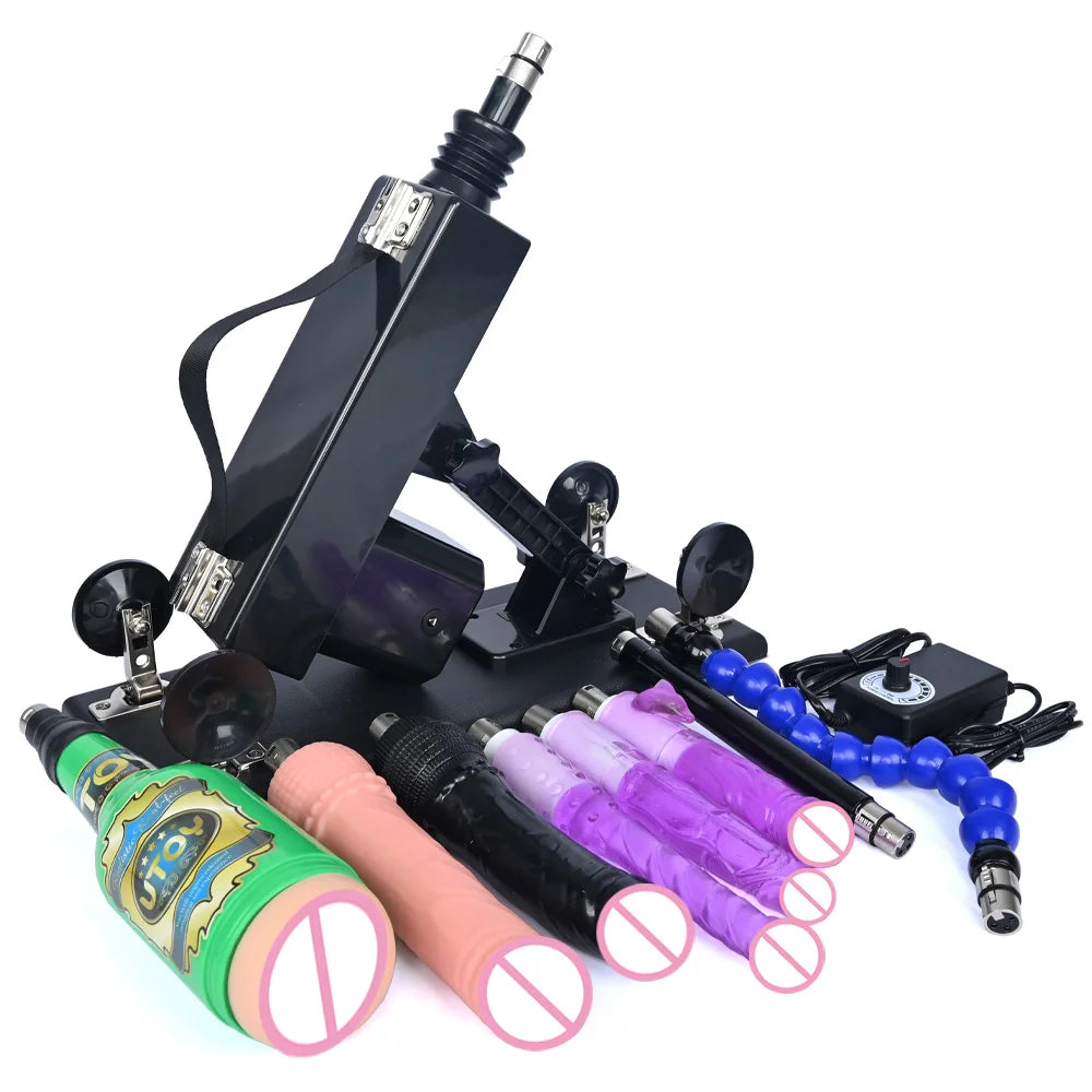 ROUGH BEAST 3XLR Connector Sex Machine for Women and Men with Dildo Attachment Automatic Masturbation Machine Sex Toys Products