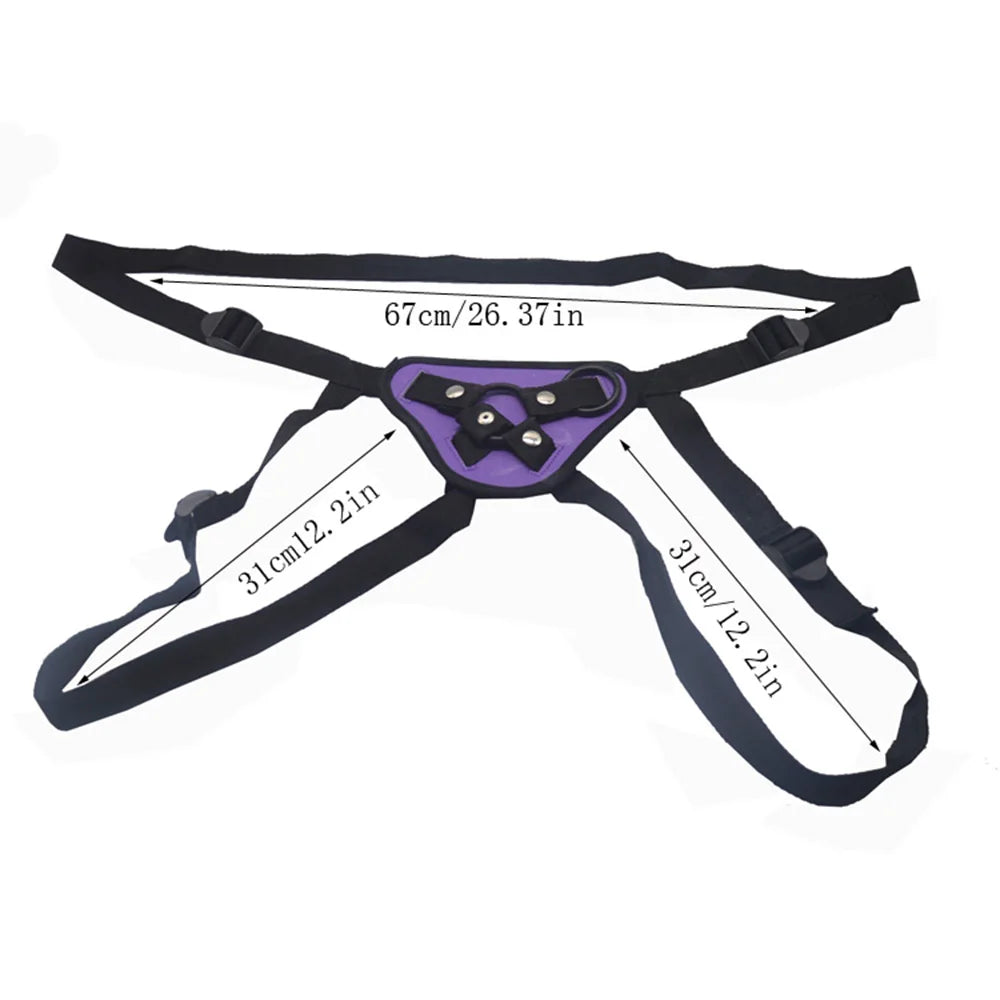 ASHBURN Harness Strap-ons Bottom Leather Strap on Dildo Adjustable Bondage Sex Toys For ASHBURN MONSTER TOYS