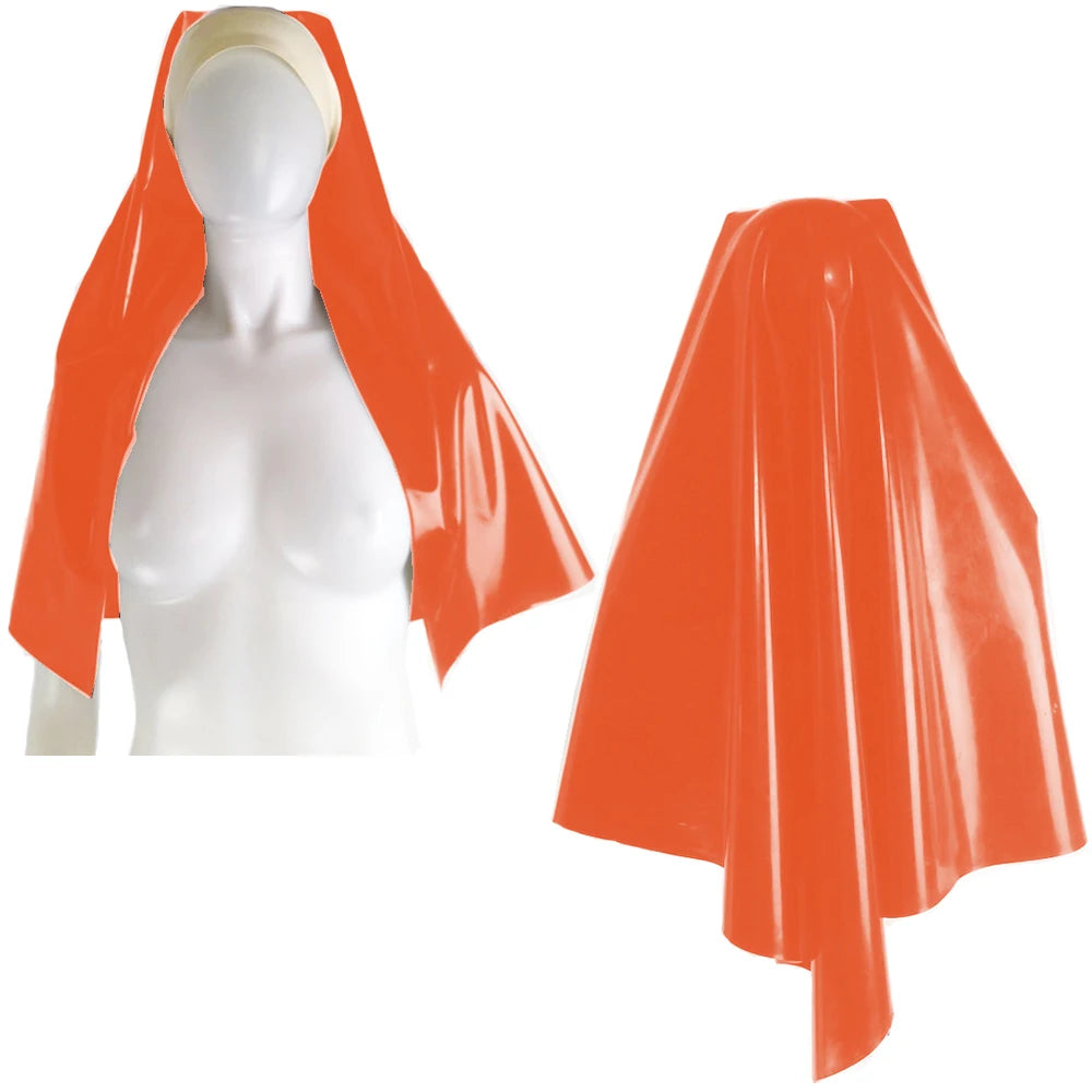 Unisex Nun Headgear Women Cosplay Costumes Maid Role Play Nun Sister Uniform LATEX FAUX