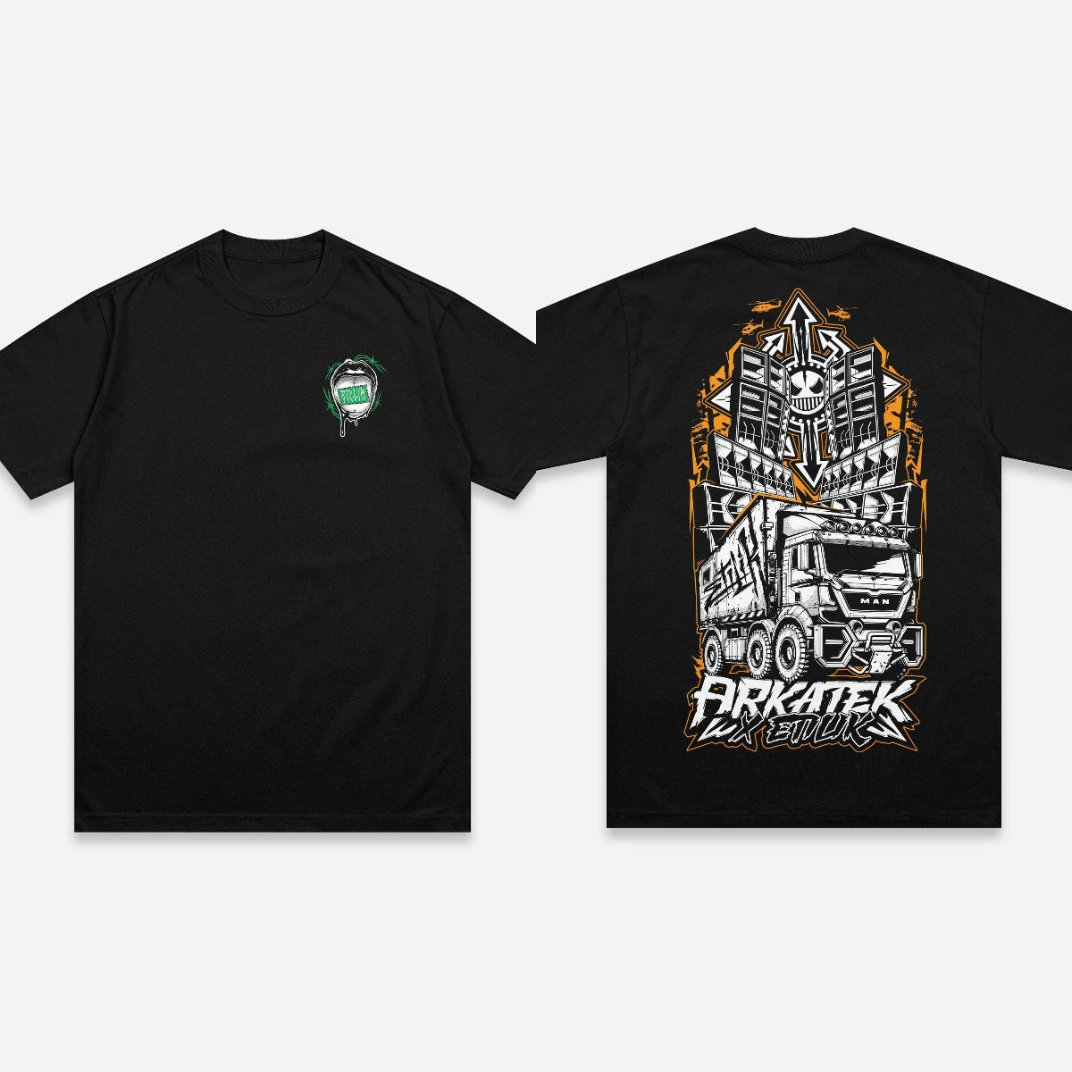 Hip Hop Street Punk Men's T-shirt Pray for The Rave Overszied Graphics Tee Heavy Cotton Gothic Dark Short Sleeves Men's Clothing