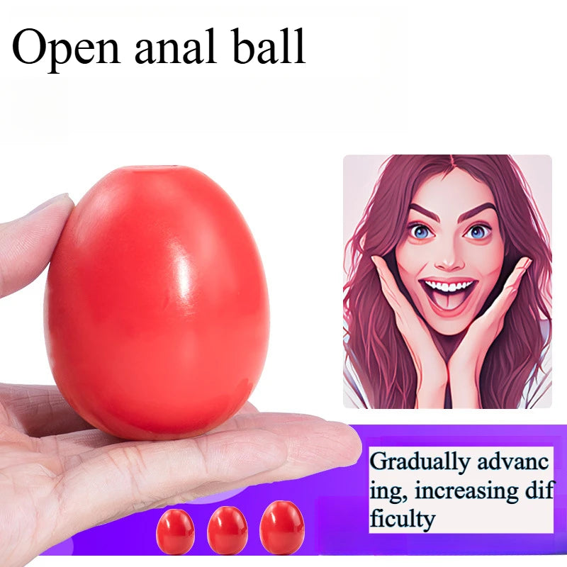 Anal Plug Ball Egg Butt Plug SM Prostate Massage Stimulator Anal Trainer for Adult Erotic Sex Toys for Women Men Gay Couples