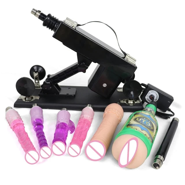 FREDORCH Sex machines for woman Automatic Masturbation Pumping Gun 3XLR sex machines for adults With Dildo sex toys sex machine