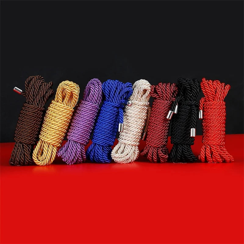 ASHBURNS Exotic Shibari Accessories of Handcuffs Bondage Soft Rope for Men Women Fetish Slave Role Play Binder Restraint Touch Tie Up Fun