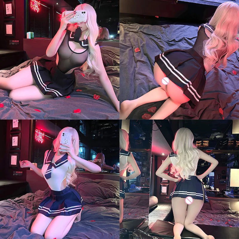 Cosplay costumes Tight Perspective Student Uniform Tempts JK Campus back to school anime arcane night appeal Womens dresses xxx