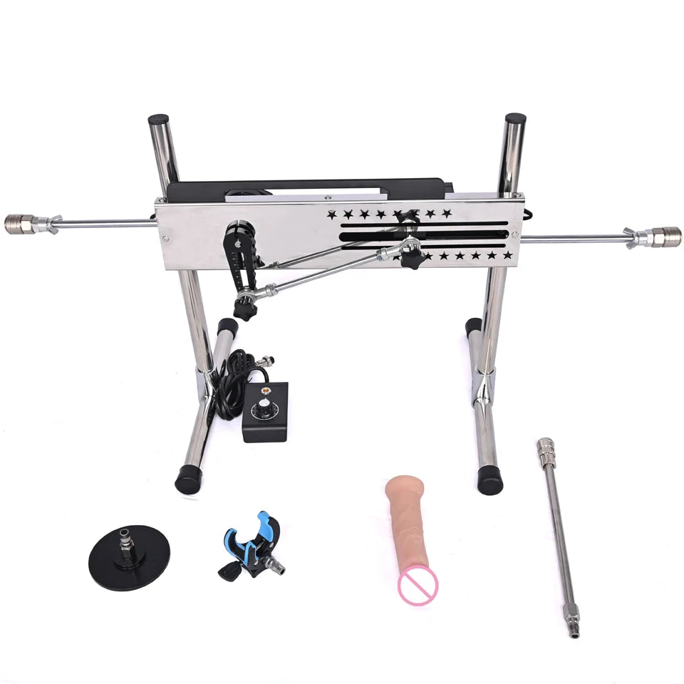 ROUGH BEAST Sex Machine for Women and Men 120W Power APP Control Masturbation Machine with Vac-U-Lock Dildos 2 People Sex Toys