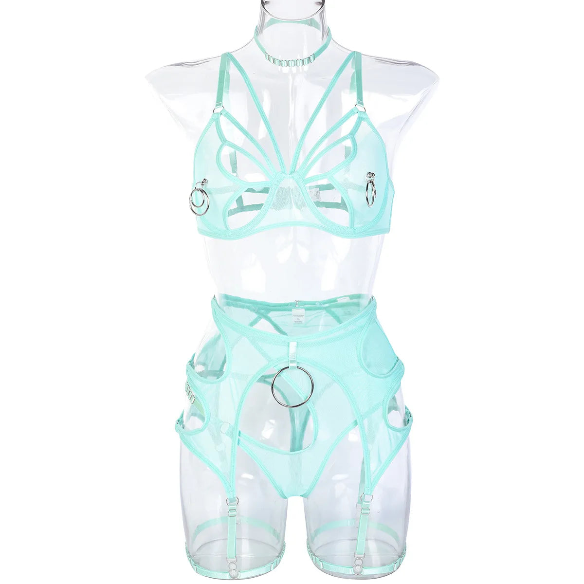Lingerieset Dames Sexiest Bra Set Sexy Women's Underwear Woman Clothing Minimalist Bras Lingeries Sets With Garter and Stockings