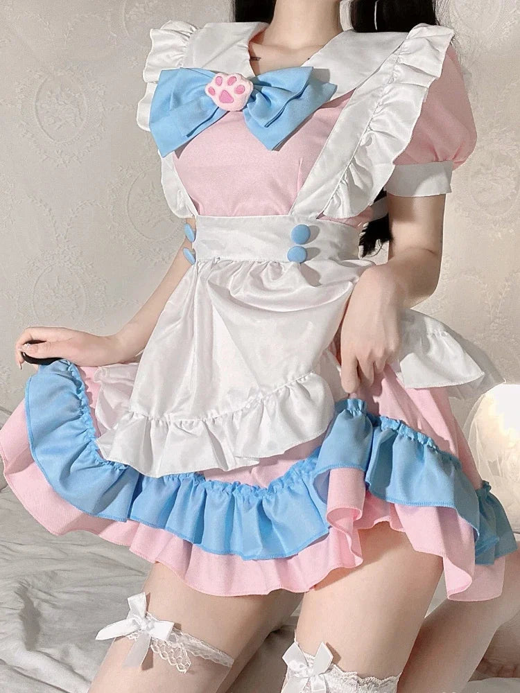 Nun Anime JK Cosplay Costumes Japanese Student Outfit Sister Uniform Crotchless Women Night Role Play Temptation Apparel