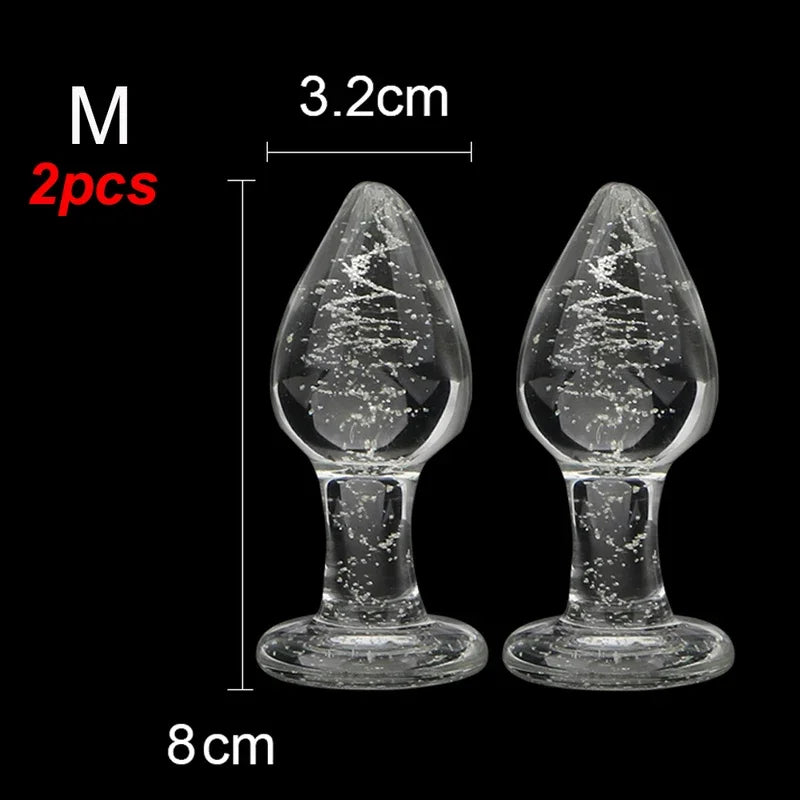 ASHBURN Luminous Glass PLUG for Adults Erotic Toys Crystal Jewelry