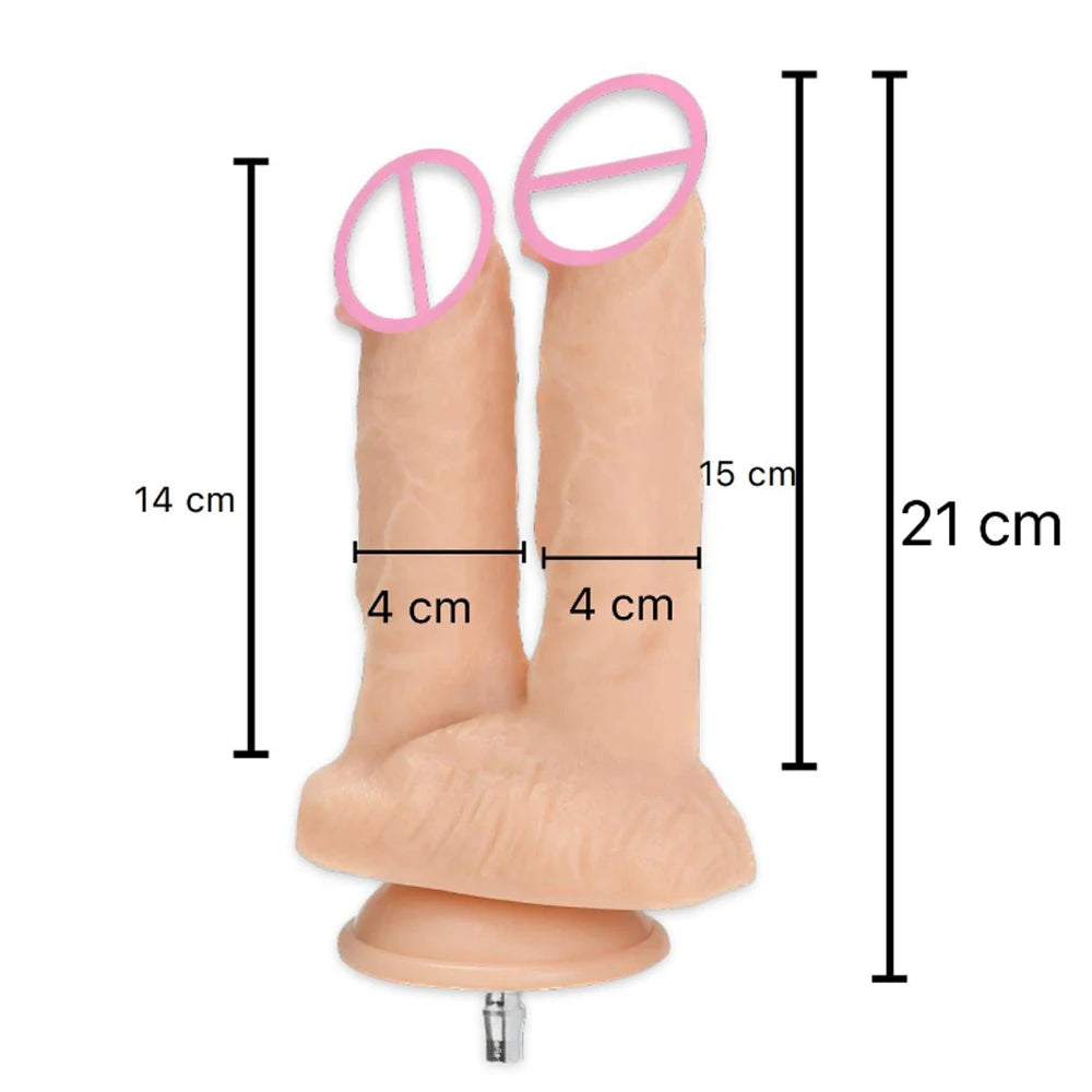 ROUGH BEAST Vac-u-lock Plug Double Dildos for Sex Machine Masturbation Machine Attachment for Women Sex Toy Strap on Two Dildo