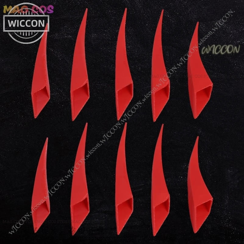 Alastor Cosplay Halloween Costume Gloves Claws Fingernail Anime Cosplay Pink Red Blue Yellow Prop Comic-Con Disguise Cartoon