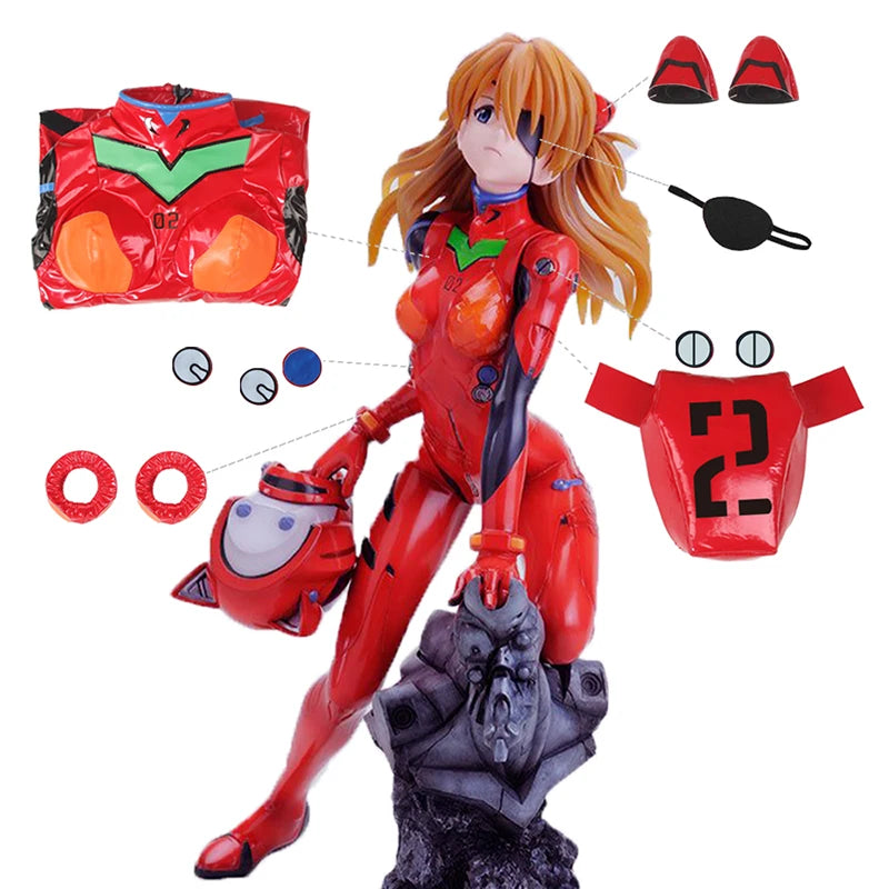ROLECOS EVA Asuka Langley Soryu Cosplay Costume Asuka Langley Soryu EVAc