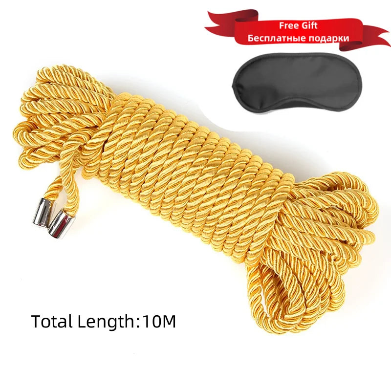 ASHBURNS Exotic Shibari Accessories of Handcuffs Bondage Soft Rope for Men Women Fetish Slave Role Play Binder Restraint Touch Tie Up Fun