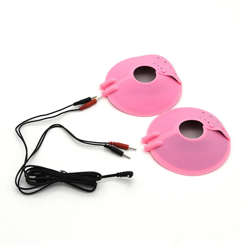 Electro Nipple Clamps Cockring,Electrostimulation Anal Butt Plug, Electric Shock Penis Ring/Plug Stimulation,E stim BDSM Sextoys