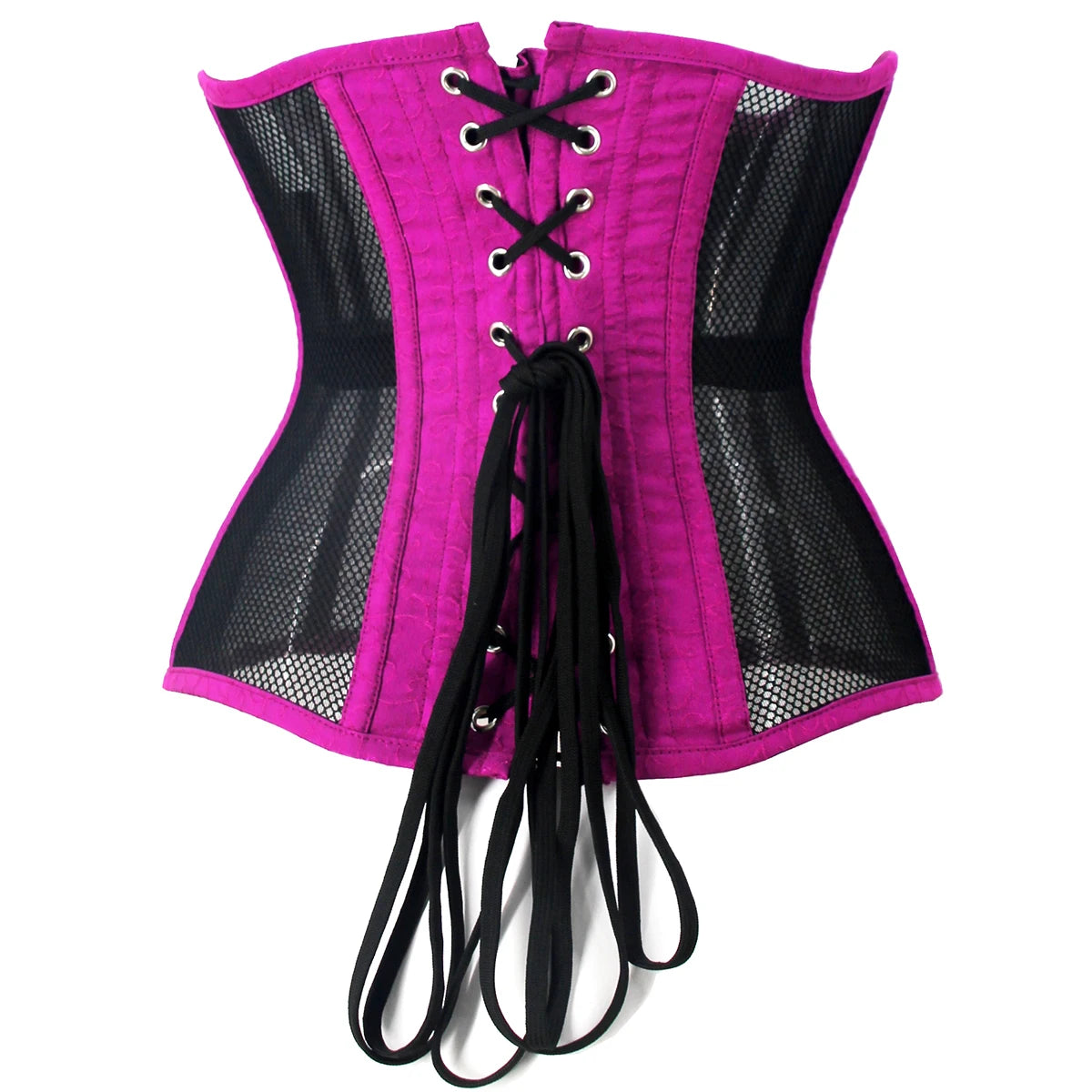 Elegant Underbust Corset Bustier Lace-Up Waist Trainer Corset for Evening Dress Shapewear