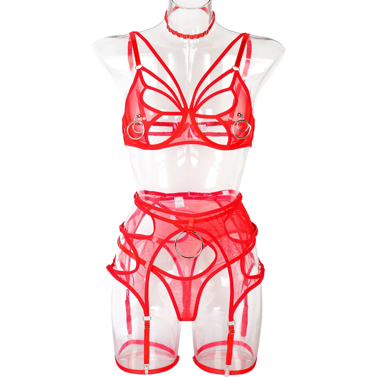 Lingerieset Dames Sexiest Bra Set Sexy Women's Underwear Woman Clothing Minimalist Bras Lingeries Sets With Garter and Stockings