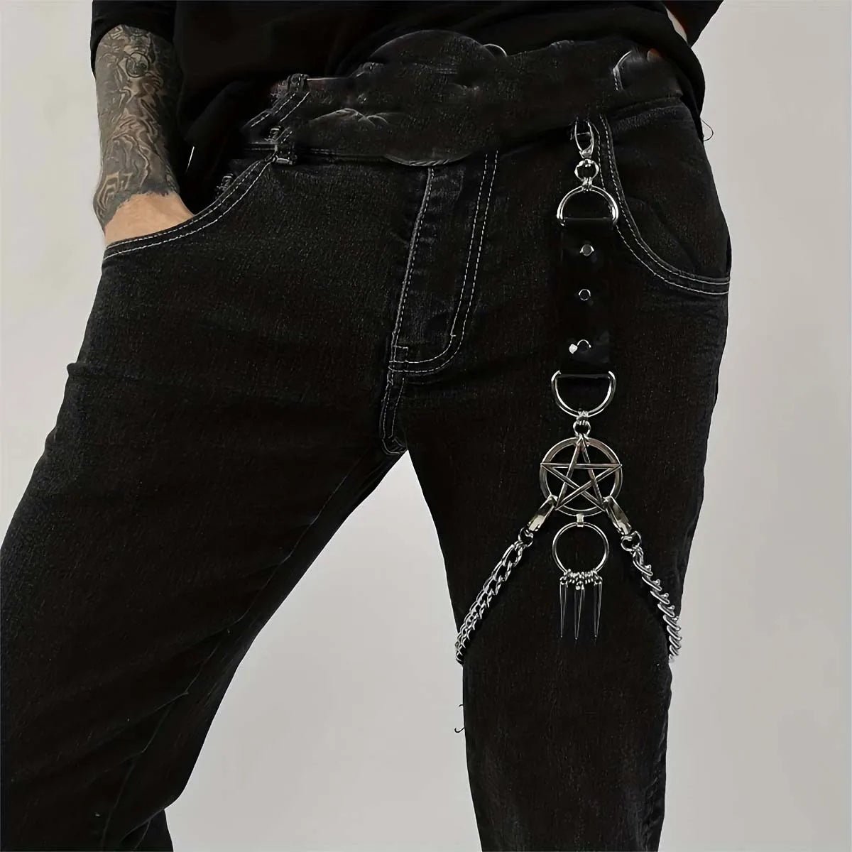 Leather Leg Harness Goth Thigh Harness Straps Sexy Garter Belt Bdsm Bondage Body Suspenders for Jeans Pants Men Accessories