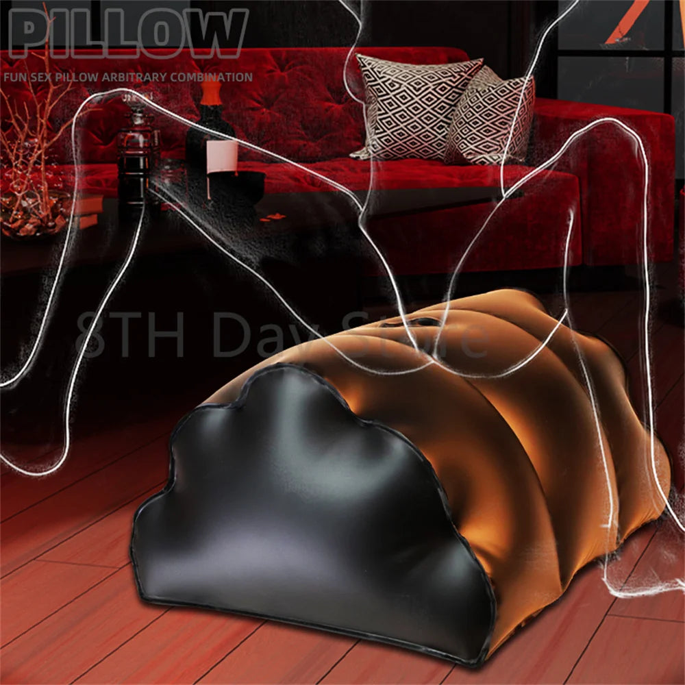 Sexual Dildo Pillow For Sex Multi Deeper Position Support Cushion Triangle Inflatable Ramp Furniture Adult Couple Sexy Toys Shop