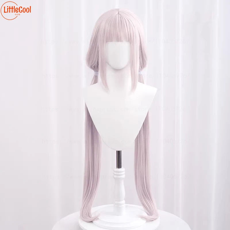 Anime NEKOPARA Vanilla Chocola Cosplay Wig 100cm Long Vanilla Light Pink Chocolate Dark Brown Heat Resistant Synthetic Hair Wigs