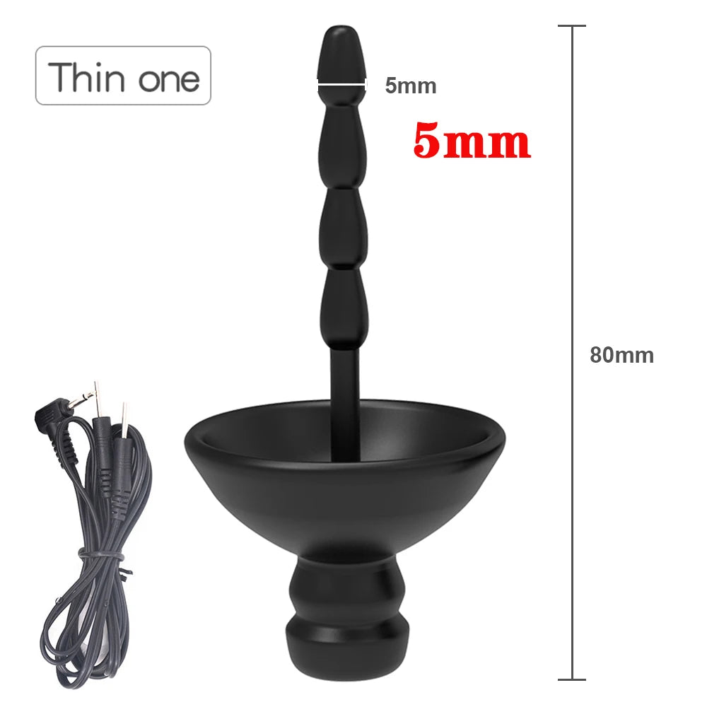 ASHBURNS Electro Shock Anal Butt Plug Electric Nipple Sucker Clamps E-stim Penis Plug Ring Cock Cage SM Chastity Couple Sex Medical Toys
