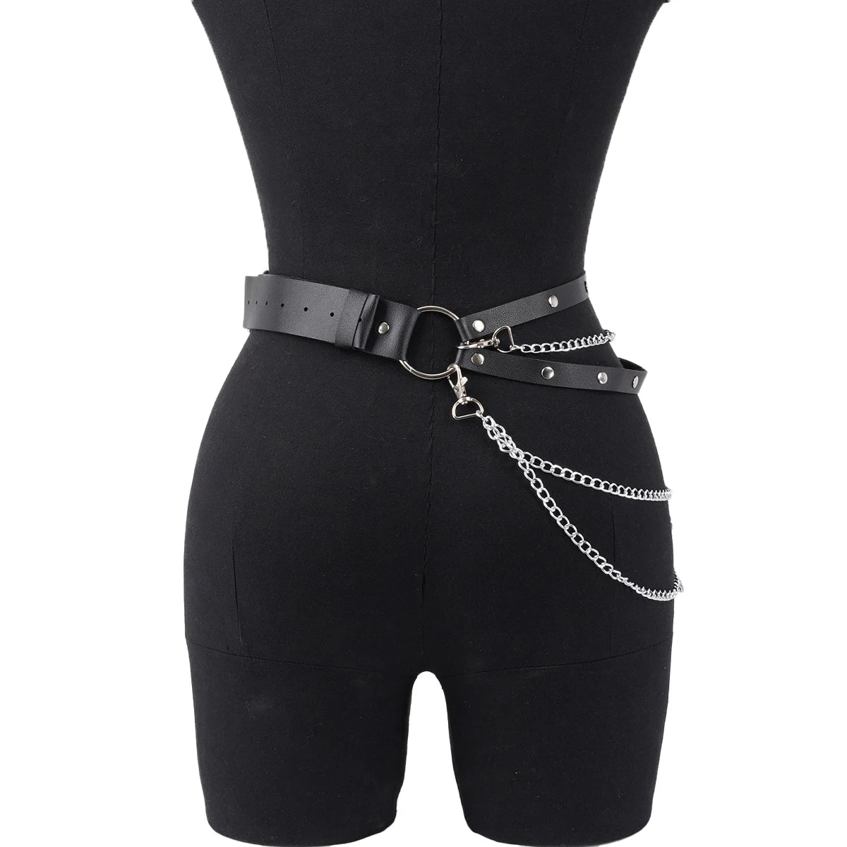 1pcs of women's fashion thigh garter belt, hip bag, chain ring decoration, punk clothing accessories, holiday carnival clothi