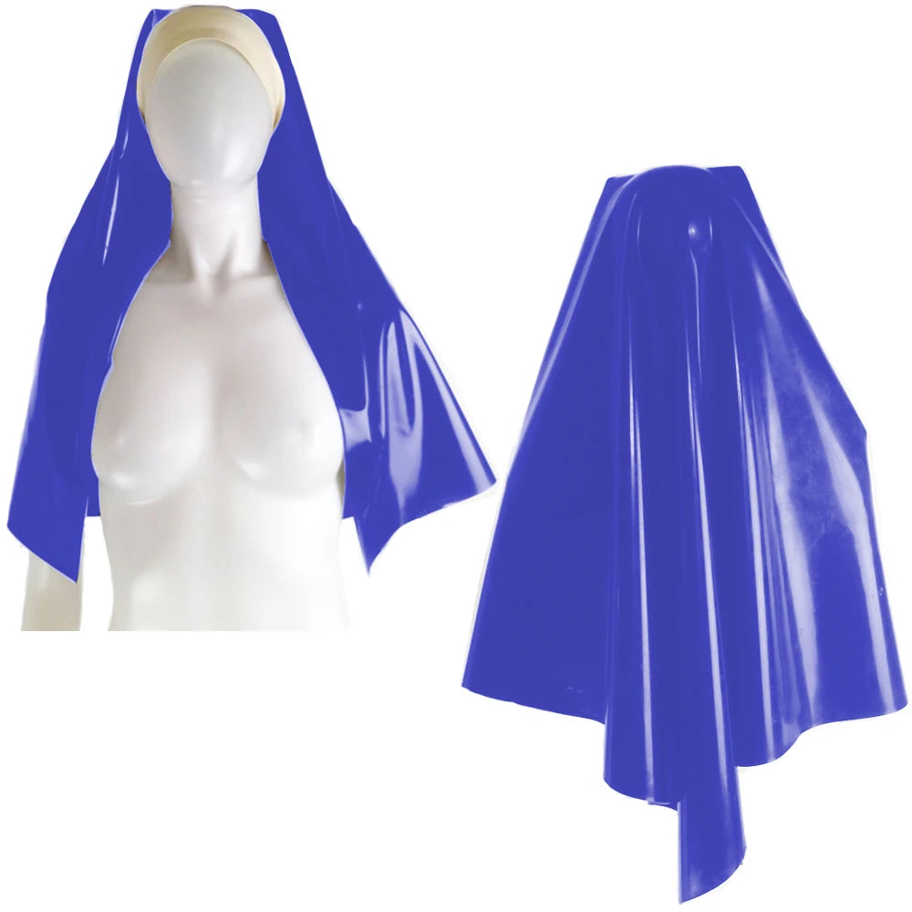 Unisex Nun Headgear Women Cosplay Costumes Maid Role Play Nun Sister Uniform LATEX FAUX