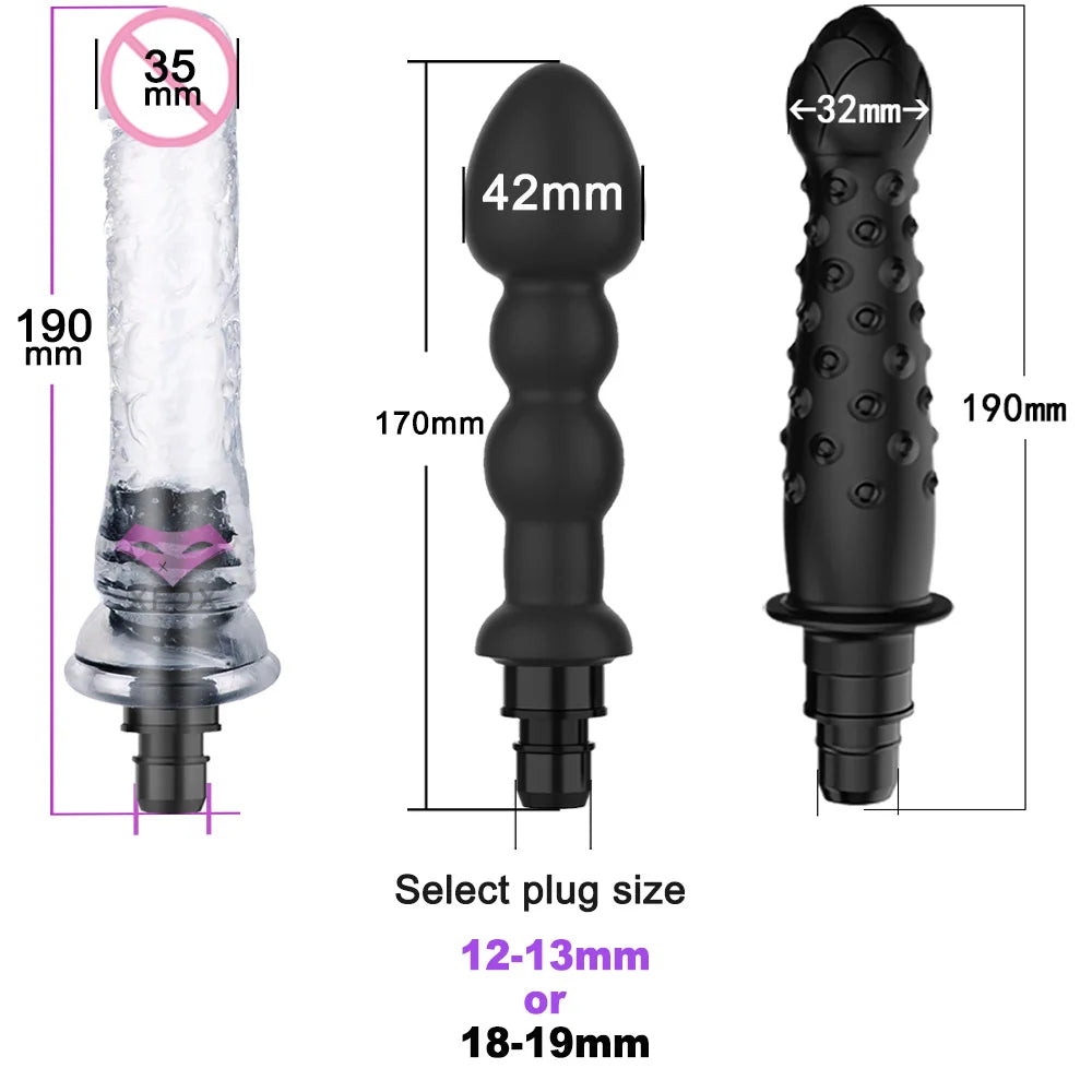 Massage Gun Heads vibration dildo penis adult sex toys silicone head VIBRAT for Fascia gun percussion Vibrators for Female Man