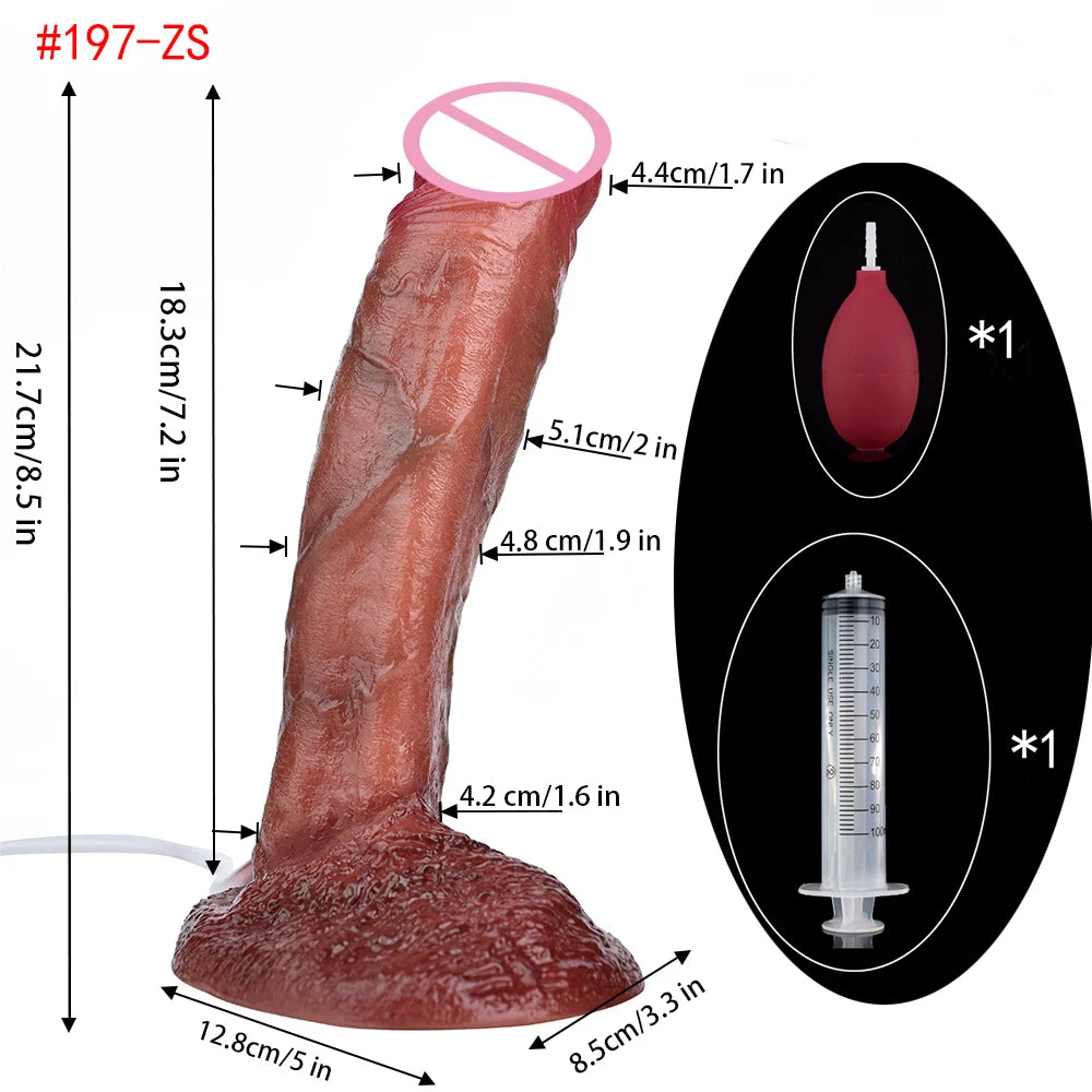 ASHBURN FLOOD RITE – Realistic Squirting Dildo