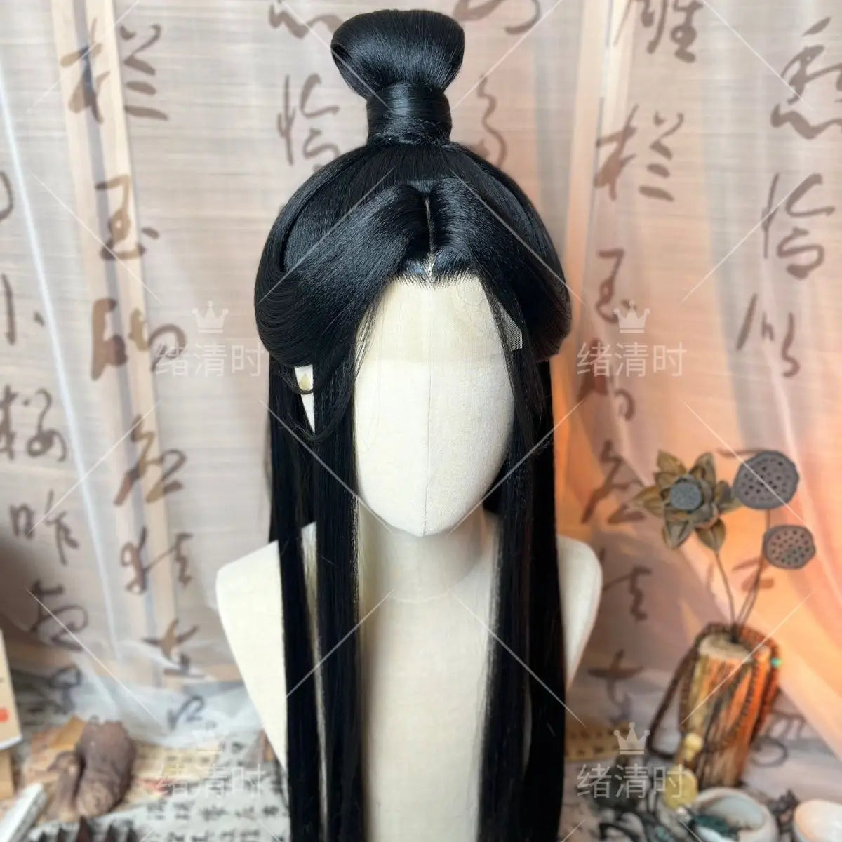 Stylized The Scum Villain’s Self shen qingqiu Cosplay Unisex Luo Binghe Women Anime Halloween Customized Wig Chinese Fan Wig+cap