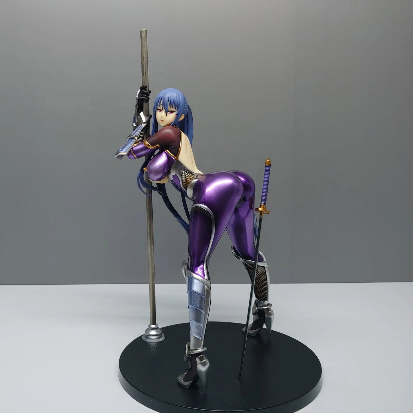 22CM Taimanin Yukikaze 2 Akiyama Rinko 1/7 Pole Dance Ver Girl Anime Action Figures PVC Collection Doll Model Toys Gift