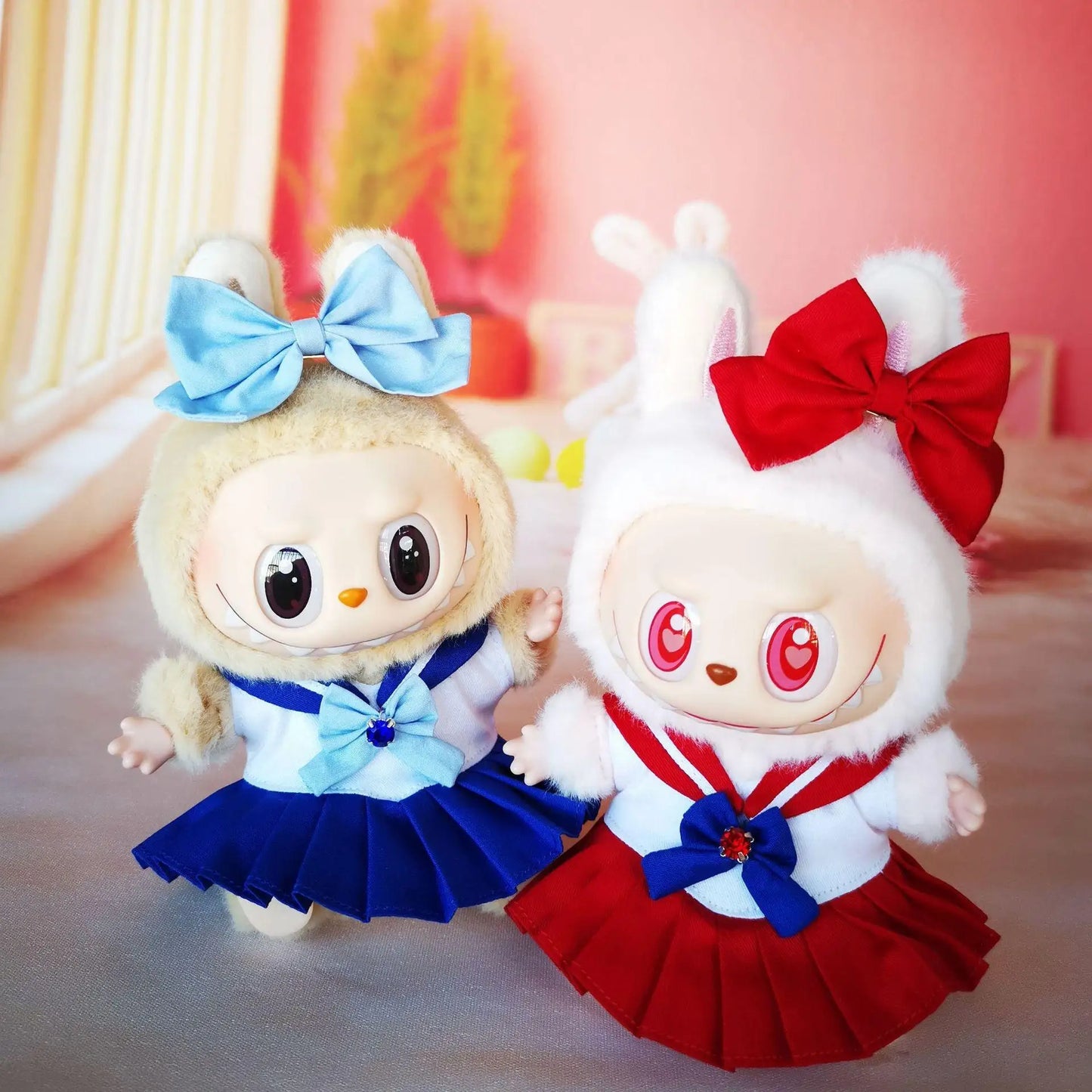 17cm Lafufu Clothes V1 Lafufu Cute Sailor Uniform Vinyl Doll Lafufu Beautiful Cute Kit Accessories Sitting Party Gifts
