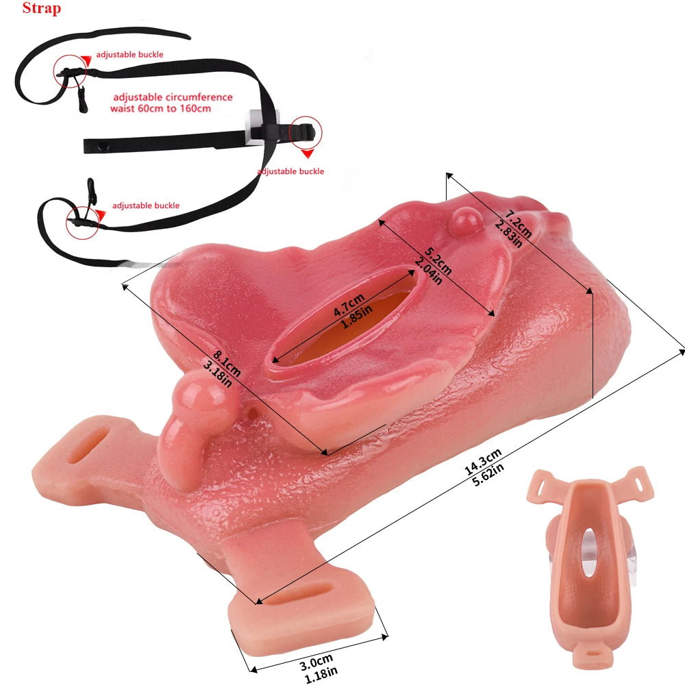 ASHBURN Wireless Control Strapon Silicone Vibrating Penetrate Sex Grinders Realistic Vagina Dildos Underwear Pad Anal Massage