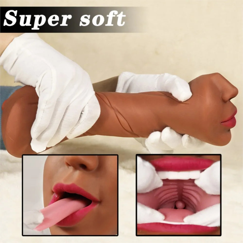 3 in 1 Male Masturbator Sex Doll Rubber Vagina for Men Pussy Pocket Men's Goods Toy Masturbators Erotic Toys Anal Soft Silicone