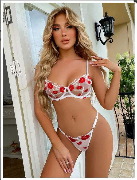 Full Woman Lingerie Sexy Women Women's Bras and Underwear for Lady on Offer Lingeries Sets Sexy Outfit Bra and Thongs to Set