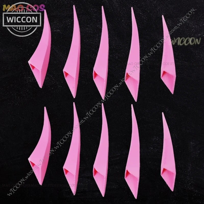 Alastor Cosplay Halloween Costume Gloves Claws Fingernail Anime Cosplay Pink Red Blue Yellow Prop Comic-Con Disguise Cartoon