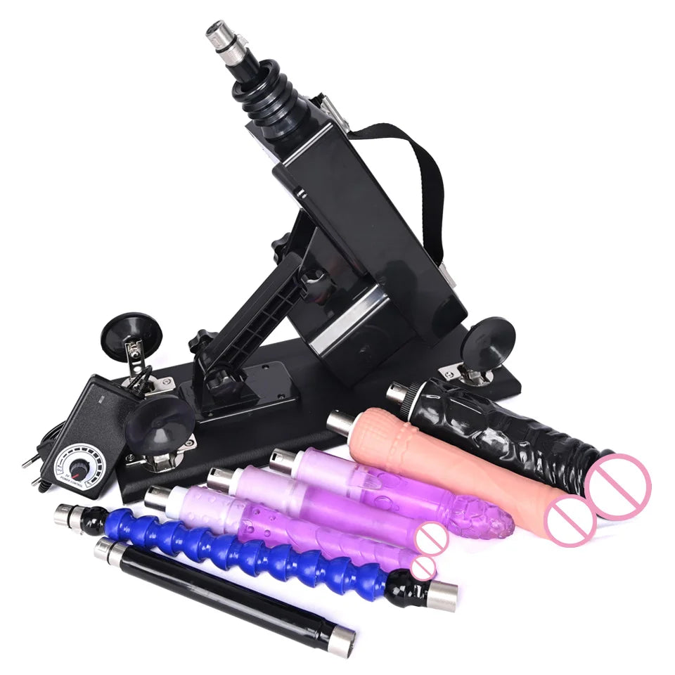 ASHBURN 3XLR Connector Sex Machine for Women and Men with Dildo Attachment Automatic Masturbation Machine Sex Toys Products