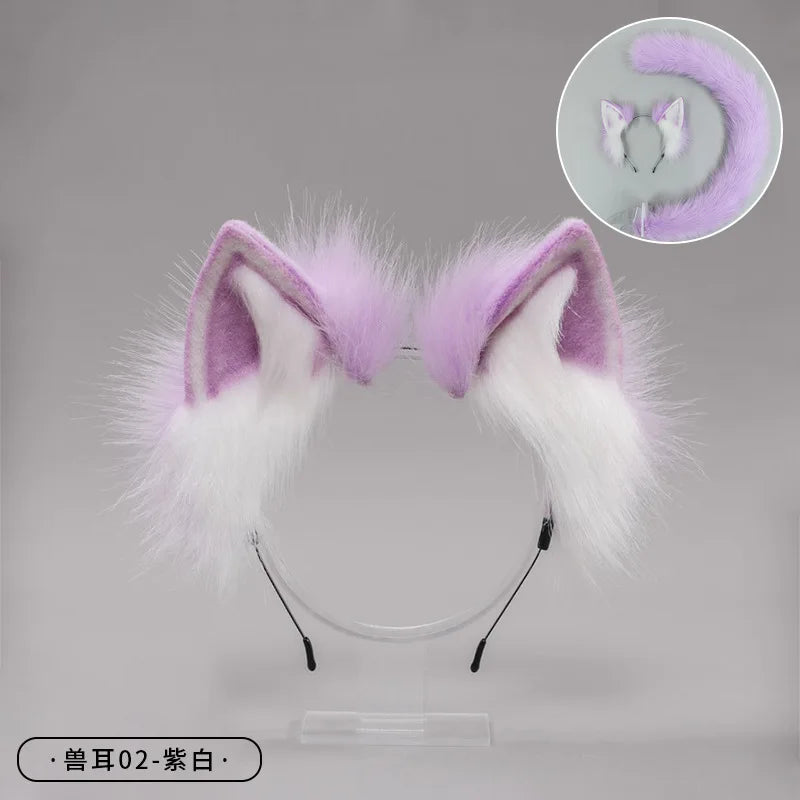 Handmade Plush Fox Tail Cosplay Costumes Props Wolf Tail Sexy Fox Tail Adjustable Belt Anime Accessories Kawaii Faux Fur Tail
