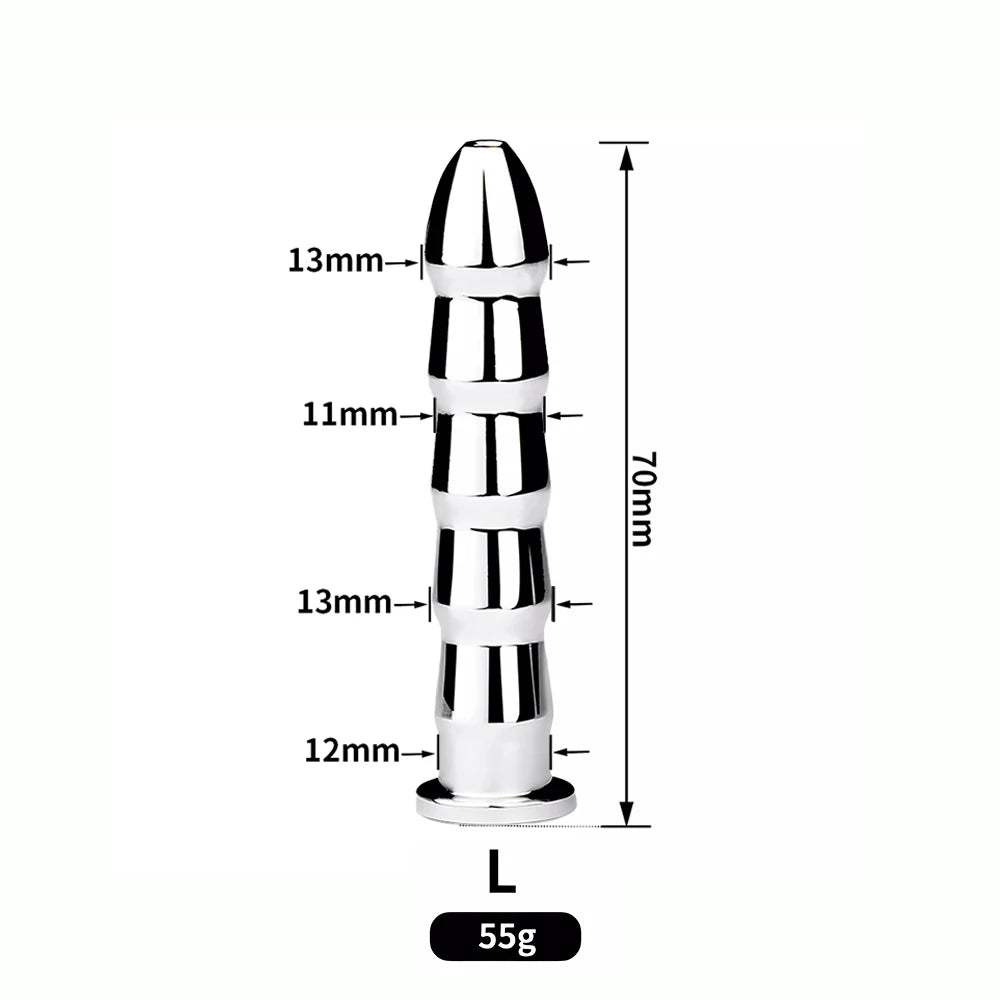 VOID SPIRE – XXL Ribbed Urethral Plug