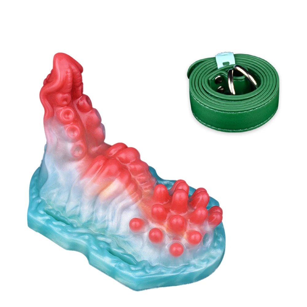 ASHBURN Wireless Control Silicone Octopus/Granule Sex Grinder Strapon Grinding Hump Friction Vibration Massage Female Masturbation