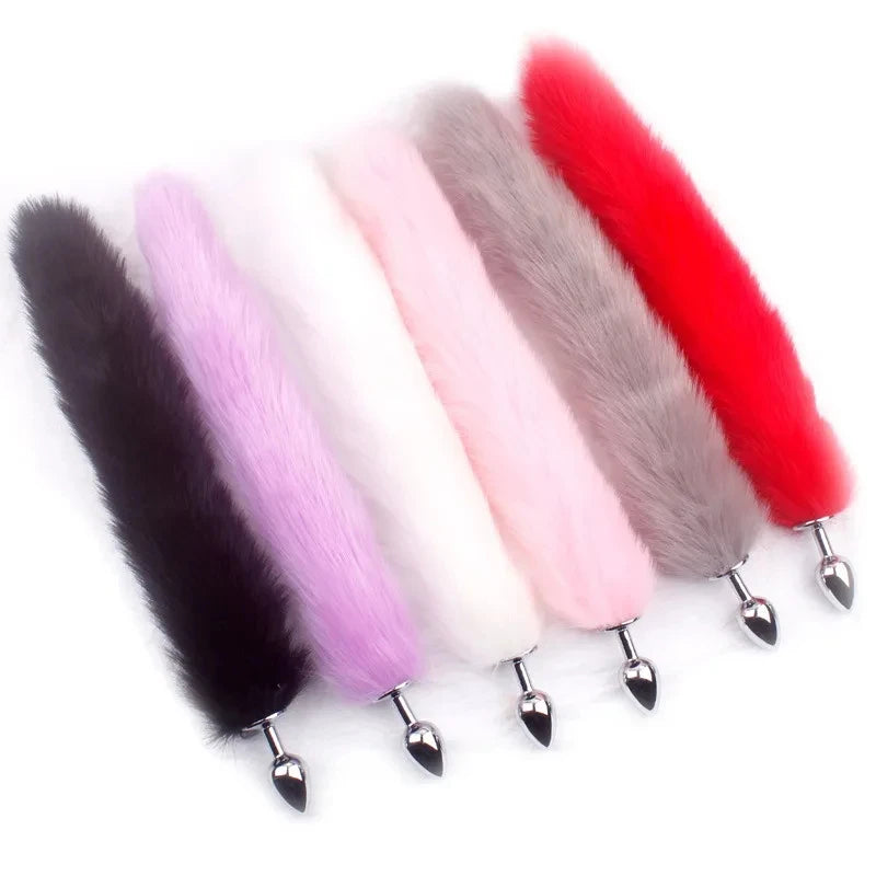 Sexy Foxtail Anal Plug Role Play BDSM Sex Toy Men's Prostate Massager Female Male Anal Plug 18+ Couple Flirting Adult Game Props