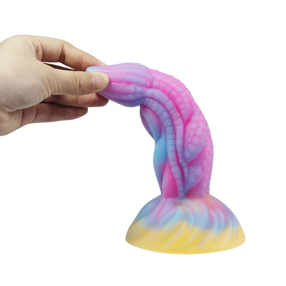 ASHBURN Big Monster Dildo Alien Design – Soft Silicone Dildo with Suction Cup