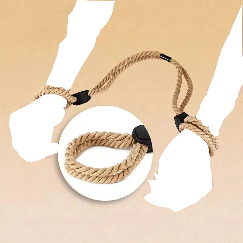SM Handcuff Ankle Cuff Bondage Sets Adjustable BDSM Hand Leg Restraint Sex Ropes Couple Adult Restraint Sexope Female Slave Play