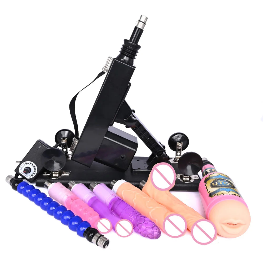 ASHBURN 3XLR Connector Sex Machine for Women and Men with Dildo Attachment Automatic Masturbation Machine Sex Toys Products
