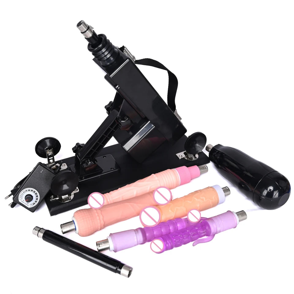 ASHBURN 3XLR Connector Sex Machine for Women and Men with Dildo Attachment Automatic Masturbation Machine Sex Toys Products