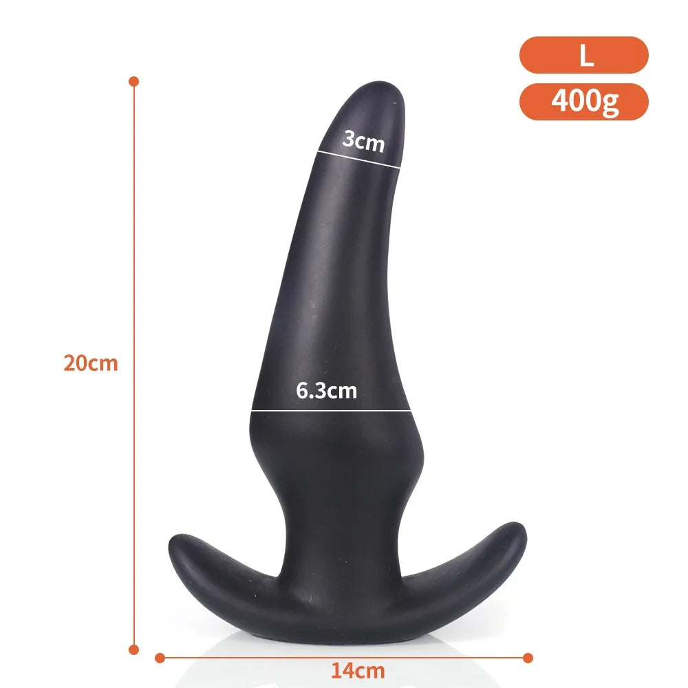 Wearable Anti Drop Soft Anal Plugs Prostate Massage Liquid Silicone Huge Butt Plug Anal Training Comfortable To Wear Butt Plug