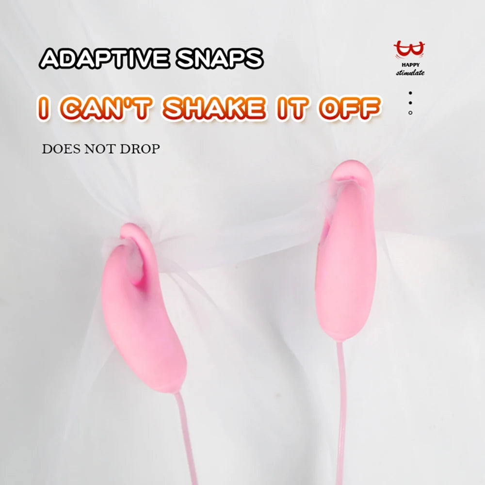 Nipple Clamp Vibrating Choker Vibrator For Women Breast Massage Fetish To Breast Labia Clip Stimulation Massager Bdsm Bondage