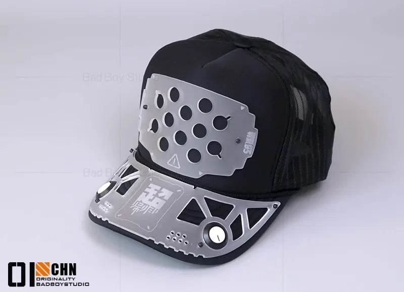 Game Cyber-Punk Mask Cat Ears Cosplay Headwear Accessories Sci-fi mechanical mechs Mask Hand Armor Cosplay Props Halloween